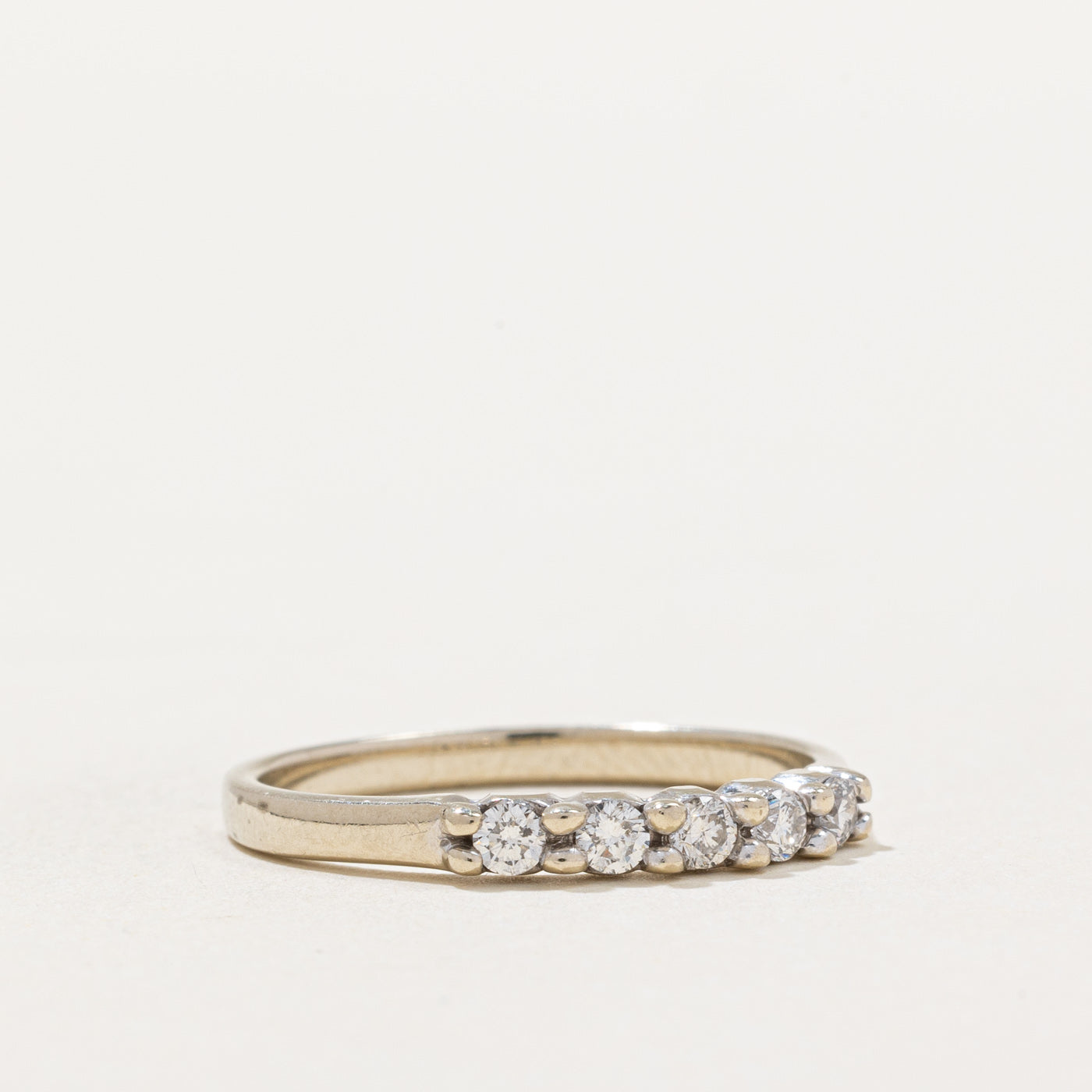0.25ctw Five Stone Diamond Ring - Size 7.75 | Elegant Wedding Band, Anniversary Gift & Everyday Luxury Jewelry for Women
