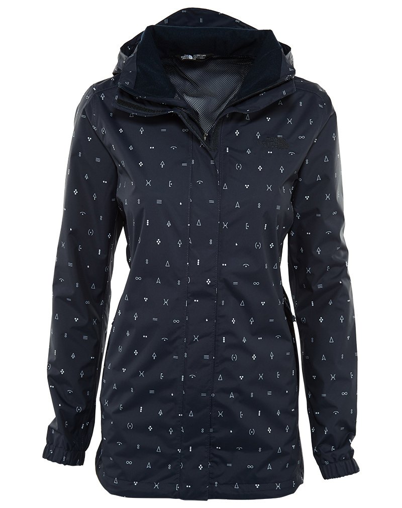 The North Face Women's Resolve Parka - Waterproof Winter Coat with Hood, Urban Navy Uncharted Print - Perfect for Hiking, Commuting & Cold Weather Adventures