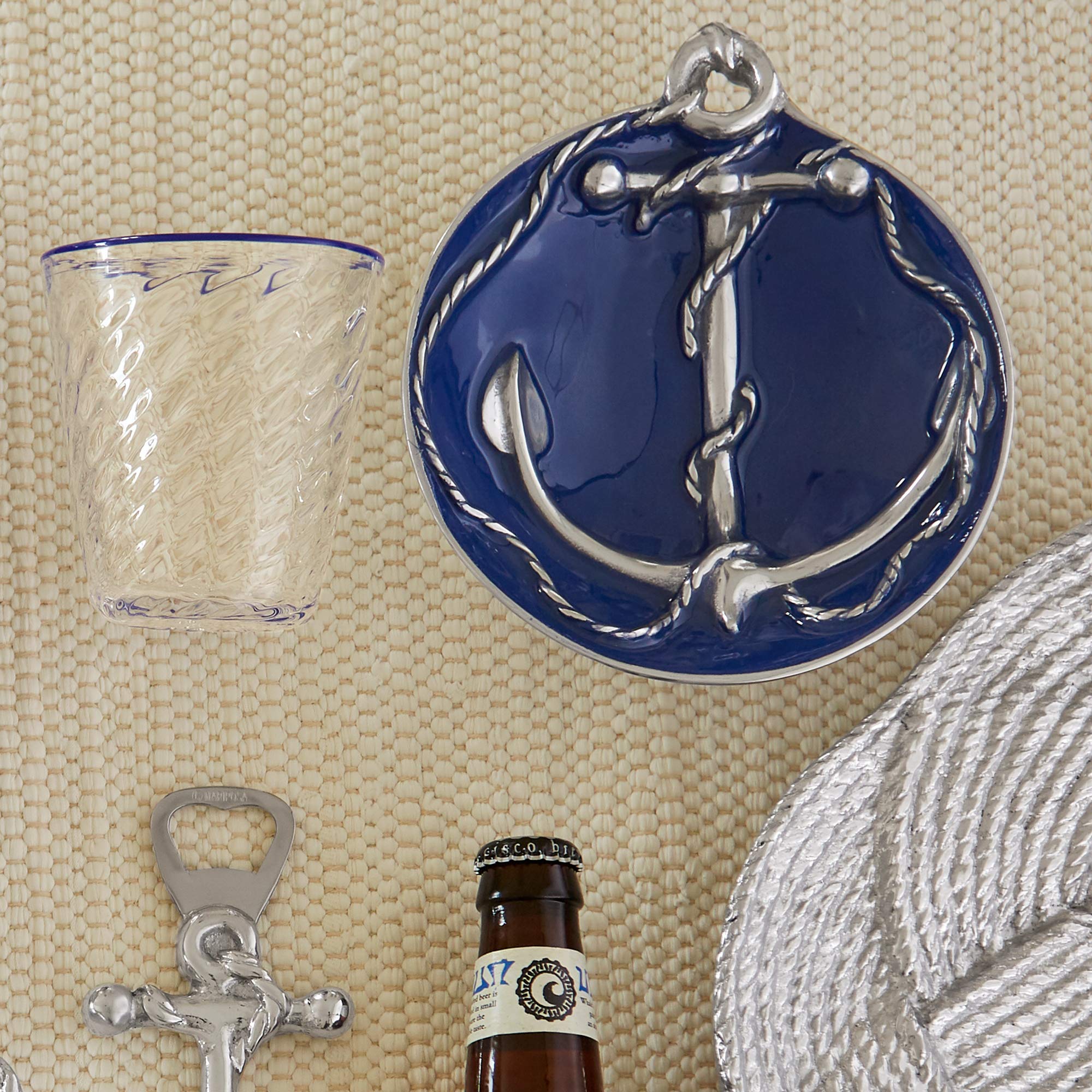 Cobalt Anchor Dip Dish - Elegant Mariposa for Home Decor