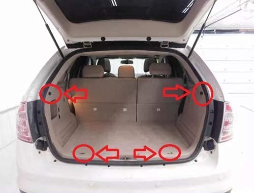 Premium Elastic Mesh Rear Trunk Organizer Cargo Net for Ford Edge 2007-2023 | SUV Envelope-Style Storage Solution | Durable Vehicle Carrier Accessory for Groceries, Sports Gear & Travel Essentials