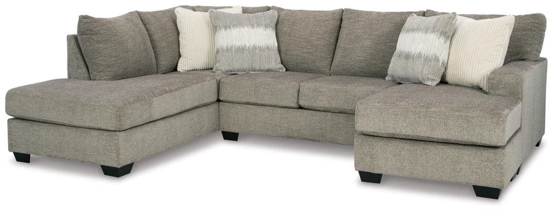 Modern Creswell 2-Piece Sectional Sofa with Left-Hand Facing Chaise | Comfortable L-Shaped Couch for Living Room, Family Room & Small Spaces