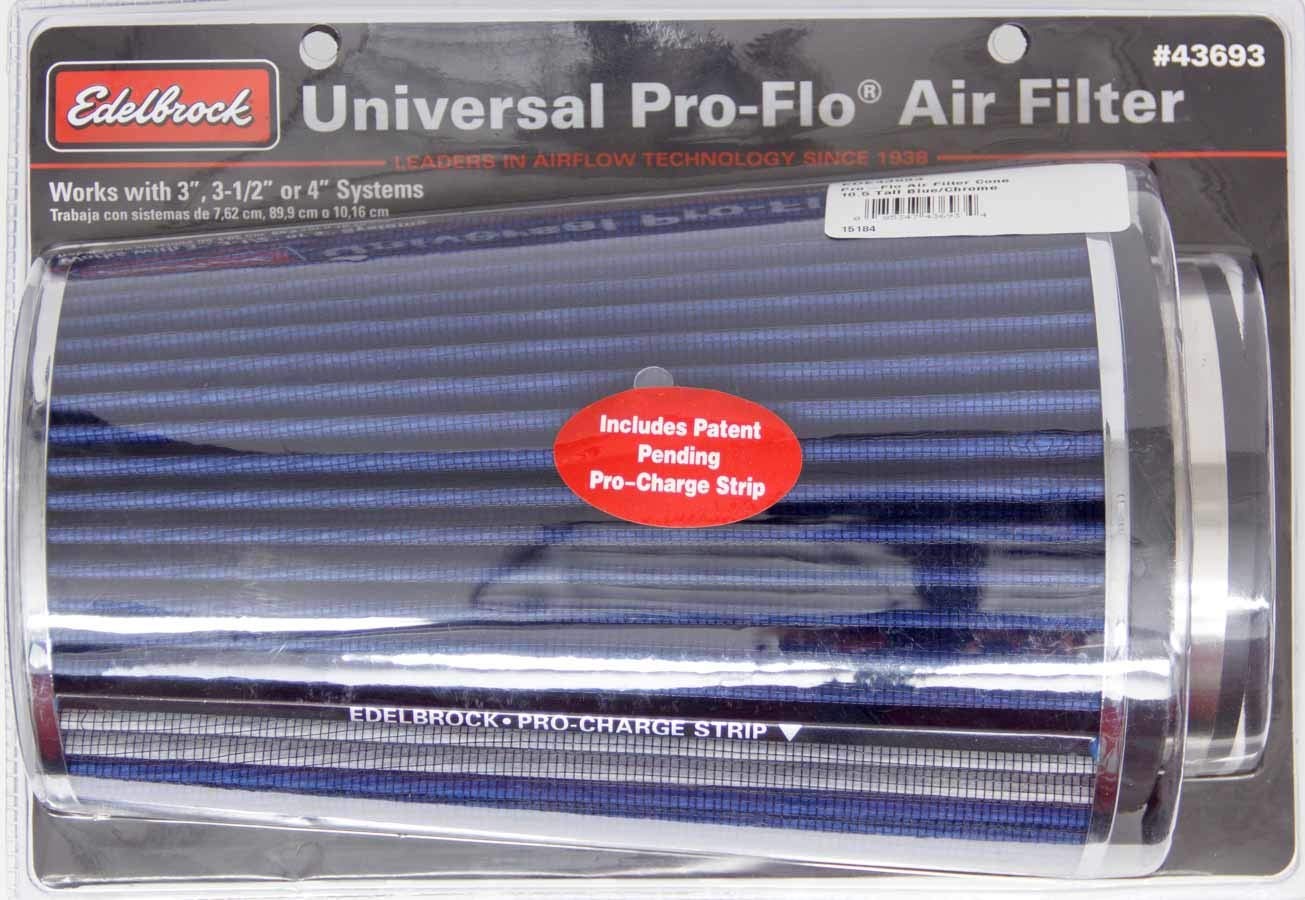 Edelbrock 43693 High Performance Air Filter - Compatible with Most Vehicles, Improves Engine Efficiency & Airflow - Ideal for Racing, Off-Road & Daily Driving