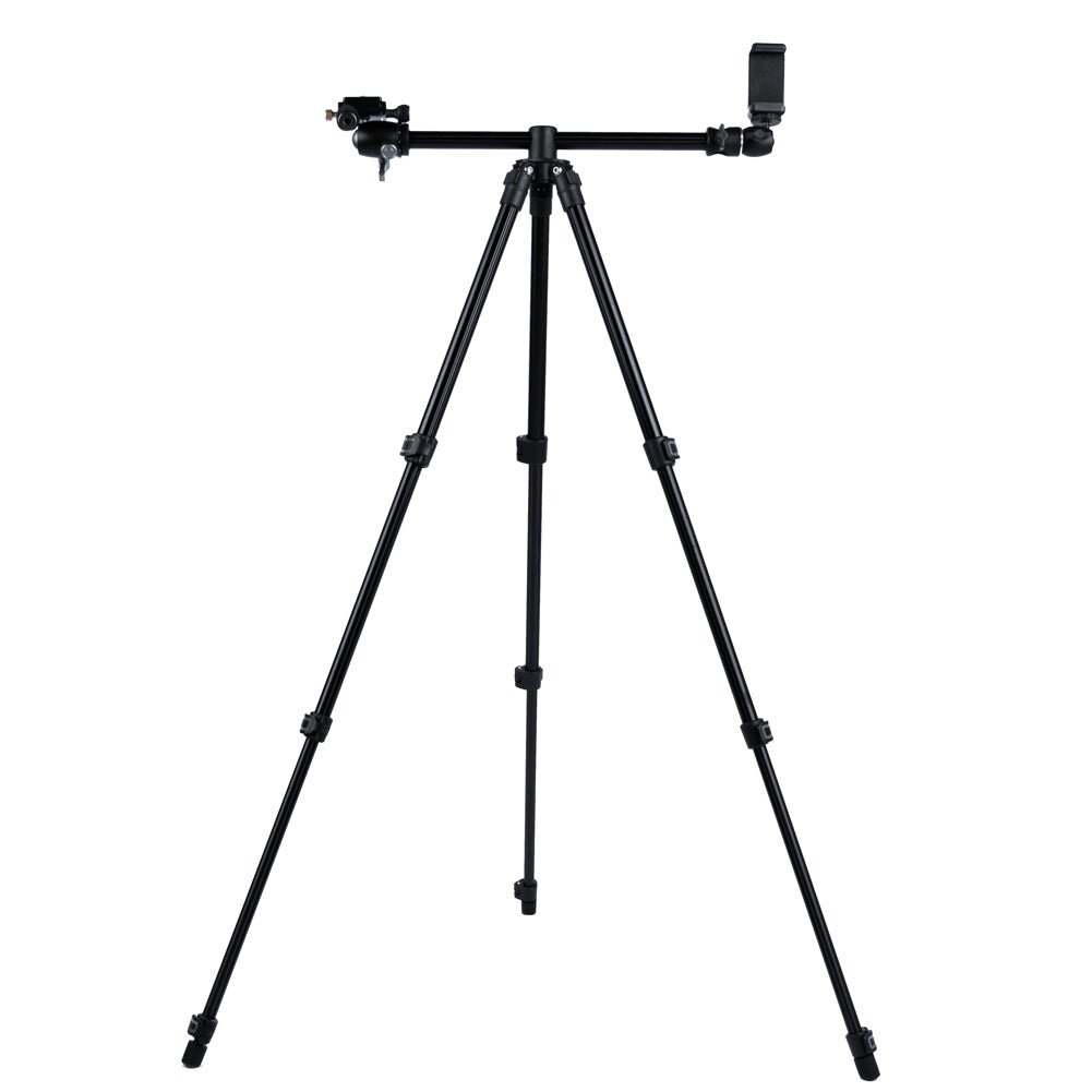 Beike QZSD Q202F Convertible Flatlay Tripod Stand for Smartphones & Cameras - Adjustable Phone Tripod with 360° Rotation for Photography, Vlogging, Live Streaming & Content Creation