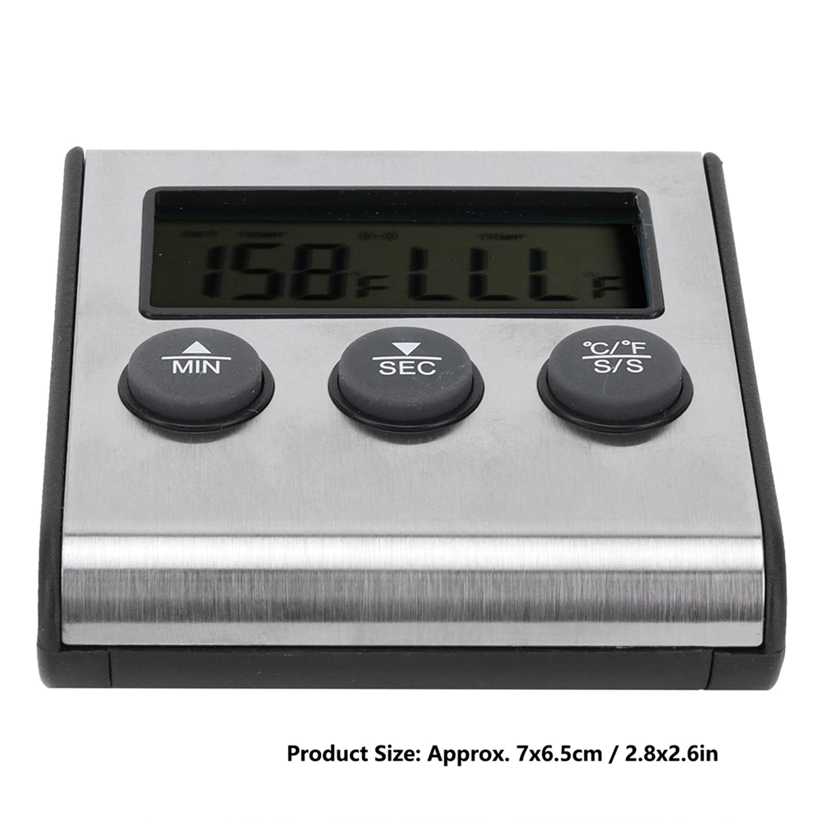 Digital Candy Thermometer with Countdown Timer & Magnetic Probe - Accurate Kitchen Cooking Thermometer for Candy Making, Baking, Deep Frying - Perfect for Home Chefs and Professional Bakers
