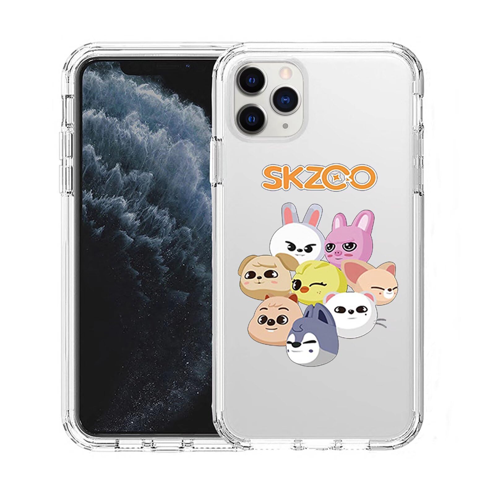 **Stylish Kpop Cartoon Phone Case for iPhone 13 14 15 - Felix Changbin Bangchan Design | Durable Protective Cover for Fans & Daily Use**