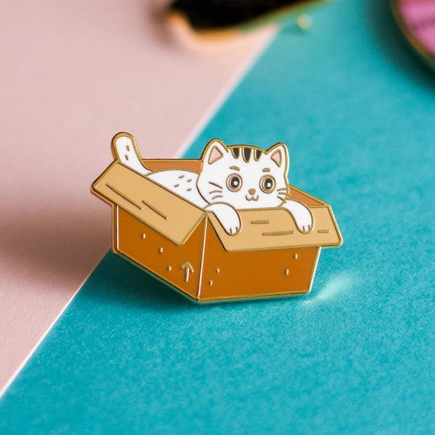 Cute Cat Enamel Pin - Kawaii Cartoon Cat Brooch for Backpacks, Jackets & Accessories - Perfect for Gifts, Collectors & Cat Lovers