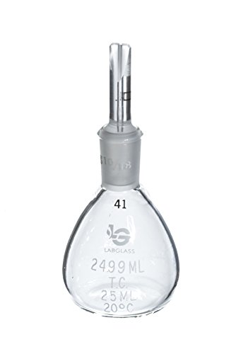 Wilmad-LabGlass LG-3540-106 25mL Gay-Lussac Specific Gravity Bottle - Precision Density Measurement for Chemistry Labs, Scientific Research & Quality Control