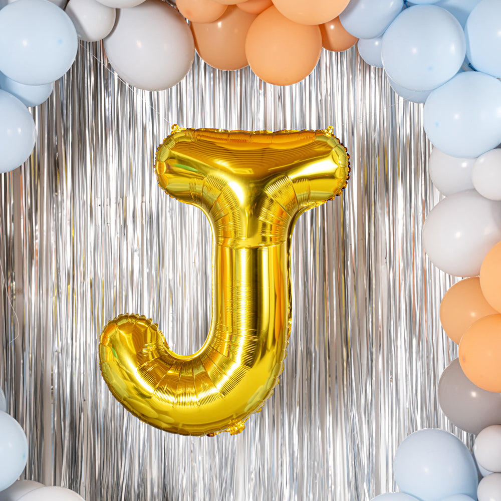 Balloonify Gold Mylar Letter J Balloon - 40 Inch Large Foil Alphabet Balloons (1 Count) for Birthday Parties, Baby Showers & Wedding Decorations