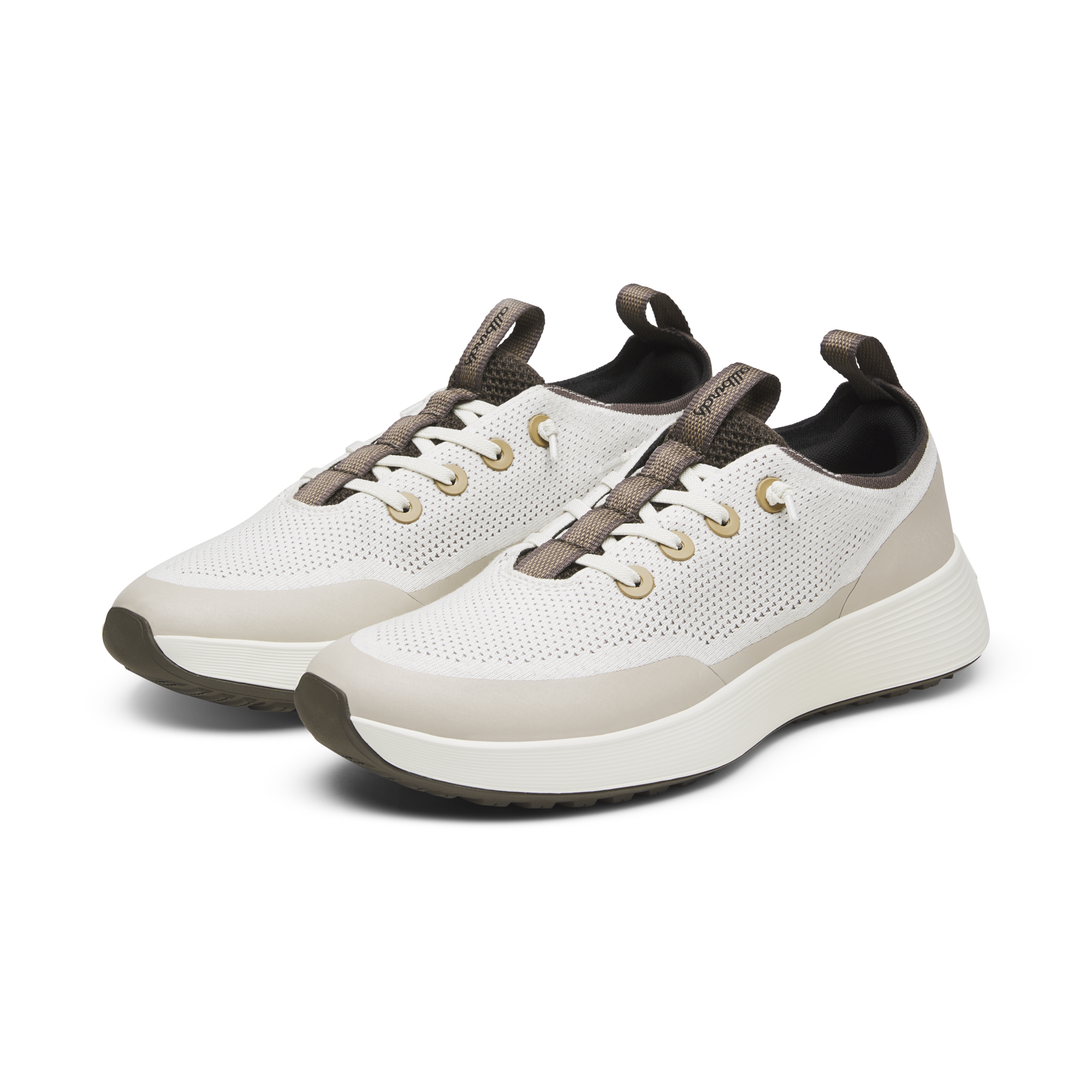 Women's Tree Runner Go Utility Sneakers - Natural White/Rustic Brown with Natural White Sole | Lightweight Eco-Friendly Running Shoes for Women | Perfect for Jogging, Gym Workouts & Everyday Wear