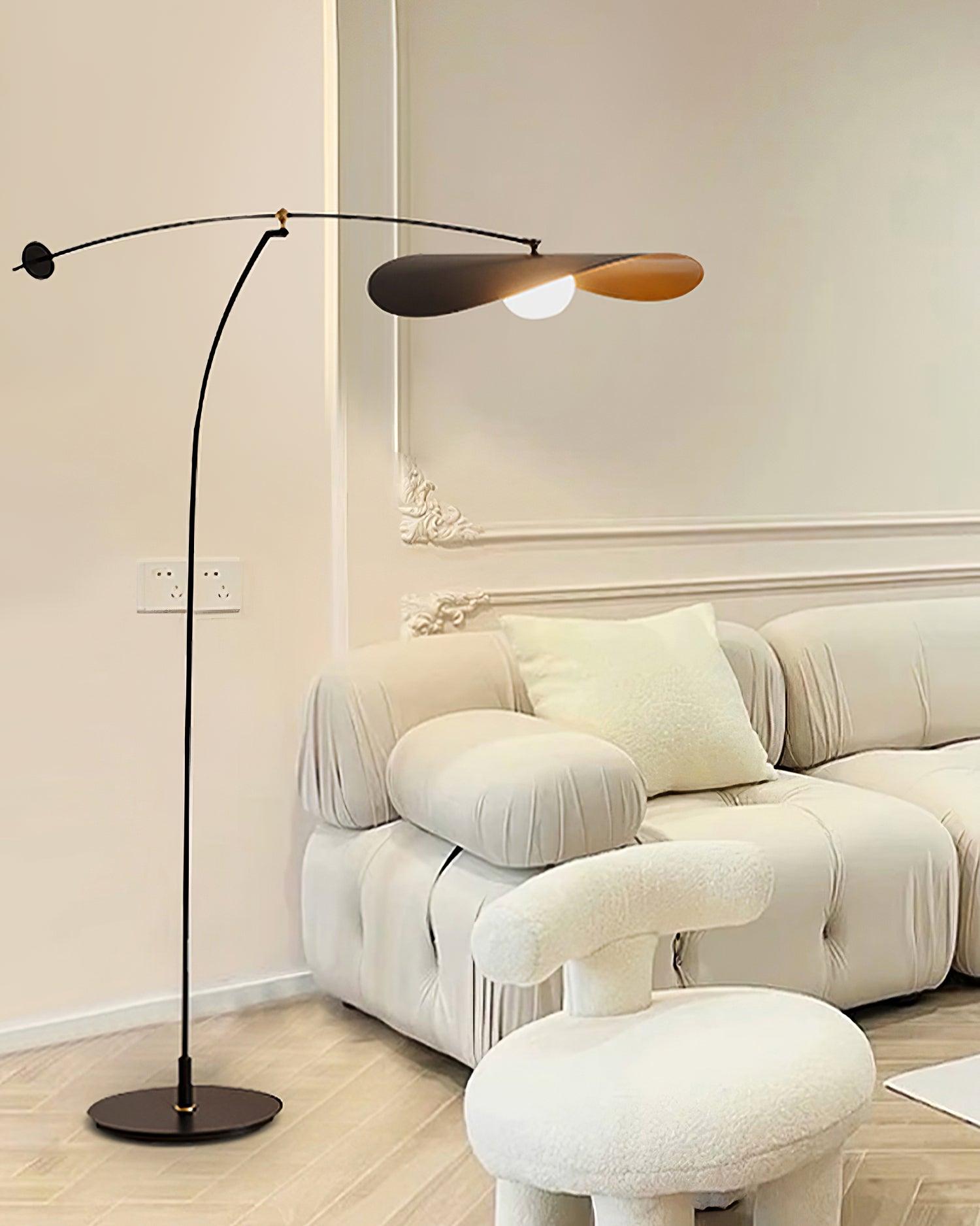 Modern Alonso Floor Lamp with Adjustable Height - Stylish LED Standing Light for Living Room, Bedroom & Office - Perfect for Reading, Working & Relaxing