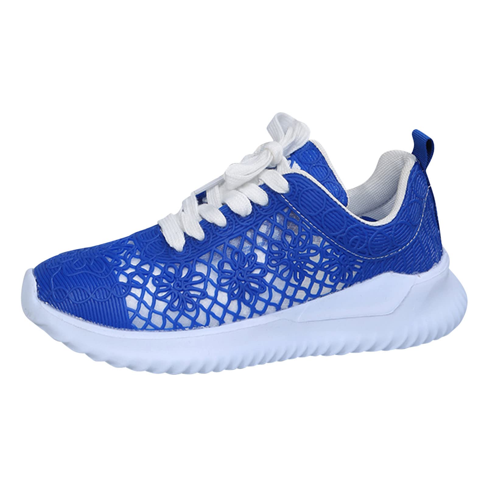 Women's Wide Width Plantar Fasciitis Sneakers - Breathable Mesh Running Shoes for Women in Navy Blue | Perfect for Walking, Jogging & Pain Relief