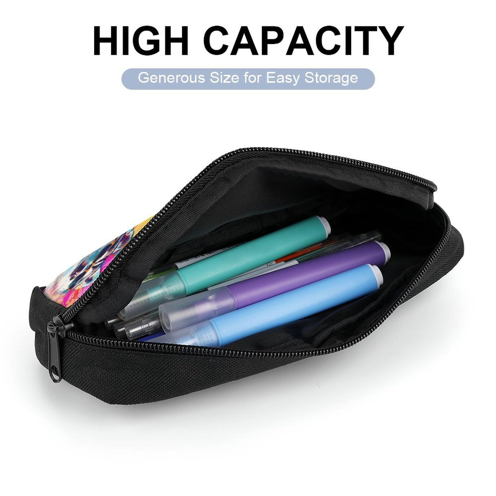 Durable Husky Dog Pencil Case - Large Capacity Storage Pen Pouch for School, Office & Travel - Cute Dog Design Stationery Organizer