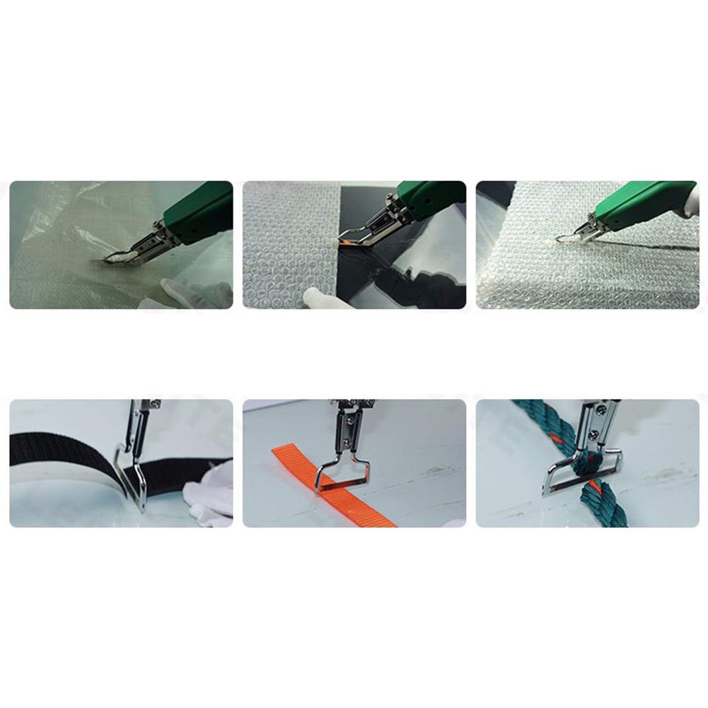 100W Electric Handheld Heating Knife Cutter - Hot Melting Knife for Fabric, Foam, PVC, Nylon Rope Cutting - US Standard R Type Blade - Heats to 400°C in 6 Seconds (220V) - Perfect for DIY Crafts, Upholstery, and Industrial Material Cutting