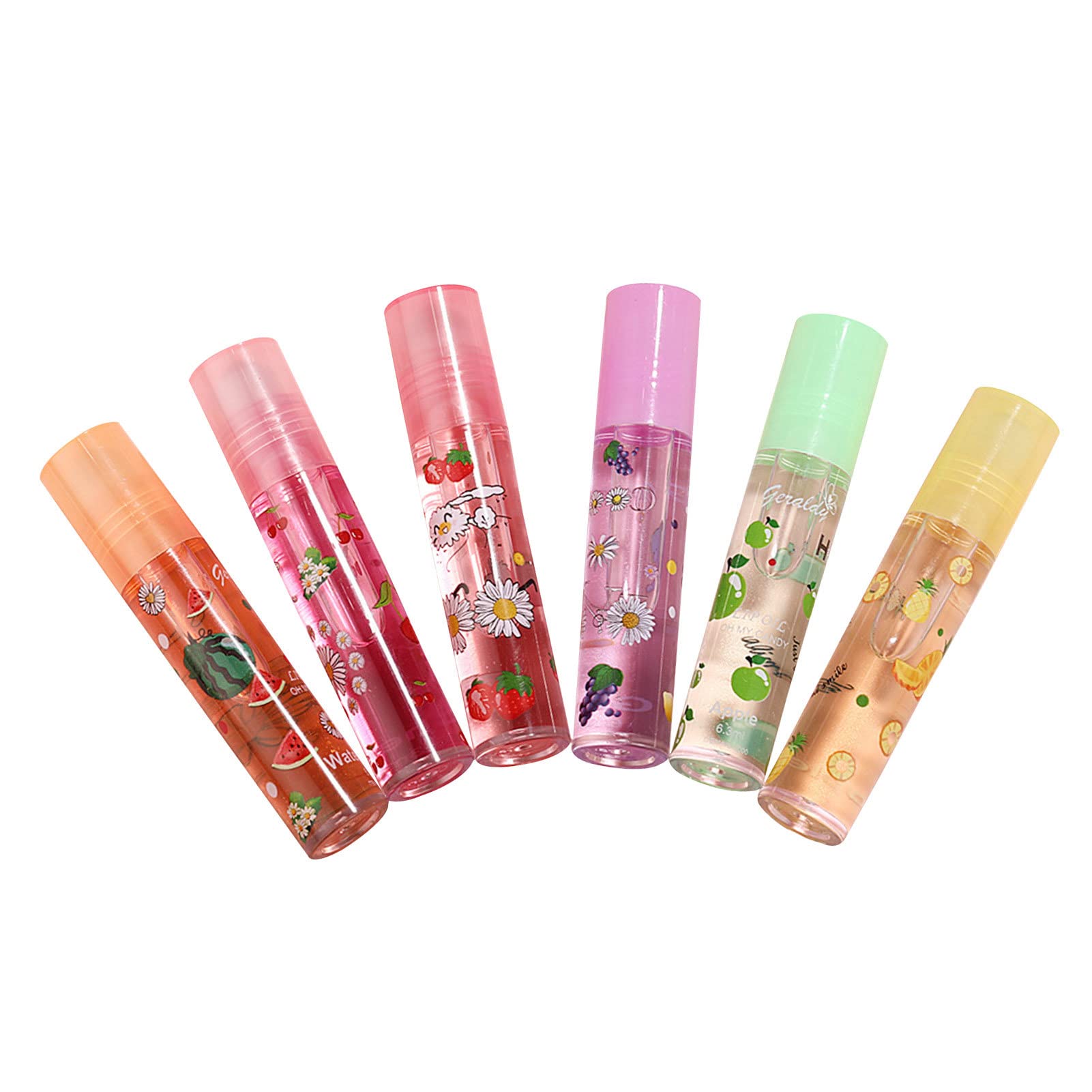 **Plumping Lip Gloss Set - Moisturizing Lip Oil Roll-On with Glitter, Clear & Flavor Scented - Crystal Jelly Liquid Lipstick for Hydration & Shine | Perfect for Parties, Date Night & Everyday Wear**