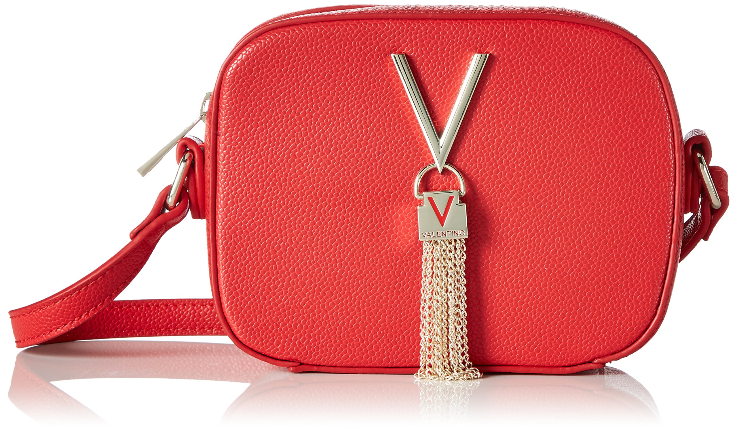Valentino Black Leather Crossbody Bag for Women - Stylish & Compact Shoulder Purse for Everyday Use, Travel & Date Night