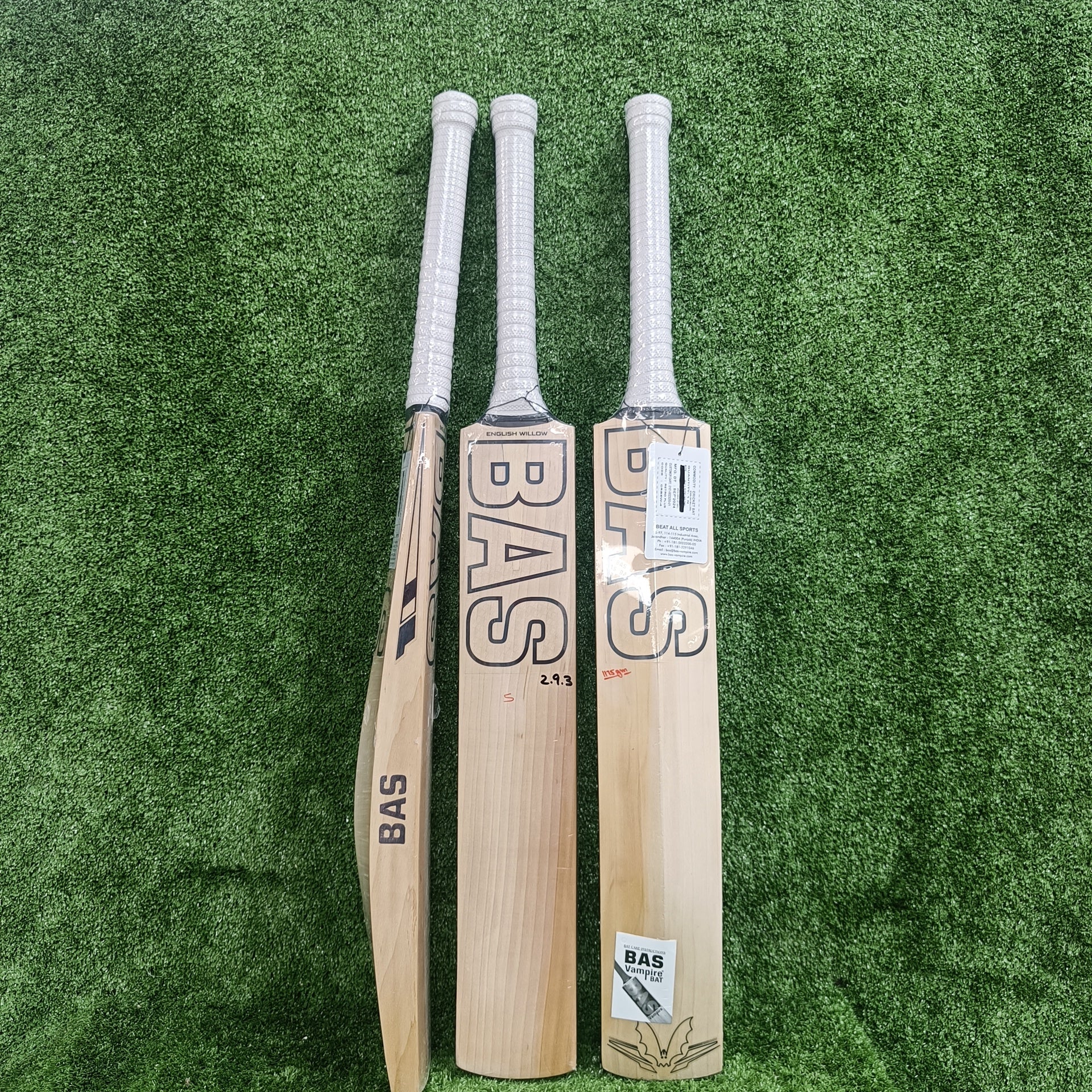 Premium English Willow Cricket Bat - BAS Retro Plus - Handcrafted for Power & Performance - Perfect for Professional Matches & Casual Play