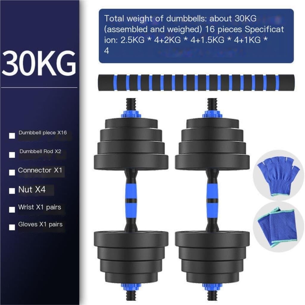 Adjustable Dumbbells Set for Women & Men - Home Gym Fitness Equipment with Barbell Bars - Perfect for Strength Training, Weightlifting & Full-Body Workouts at Home