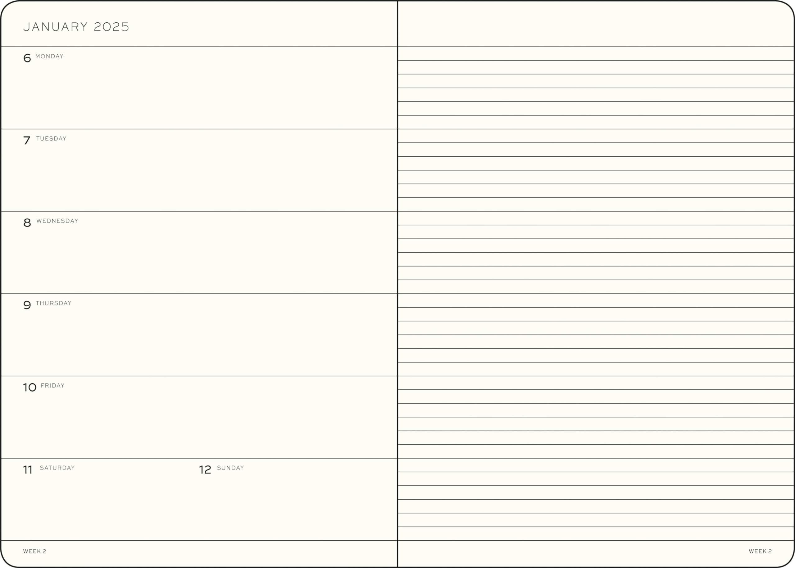 LEUCHTTURM1917 2025 Weekly Planner & Notebook - Hardcover B5 Size, Sky Blue Design (January 1 - December 31, 2025) | Perfect for Work, School & Personal Organization
