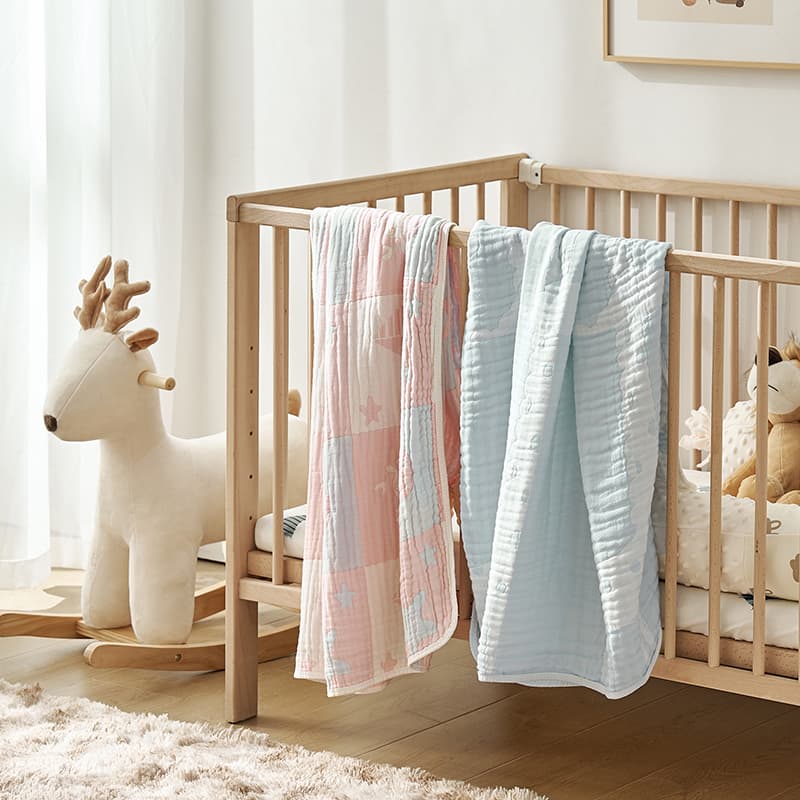 Hypoallergenic Soft Baby Blanket - Ultra Gentle 100% Organic Cotton for Newborns & Toddlers - Perfect for Nursery, Stroller, Swaddling & Gift Giving