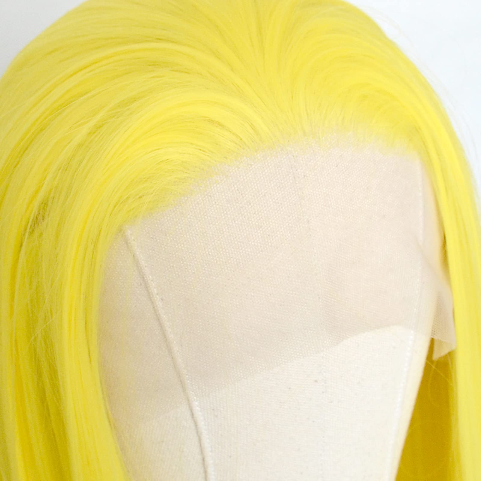 Lemon Yellow Lace Front Wig 22