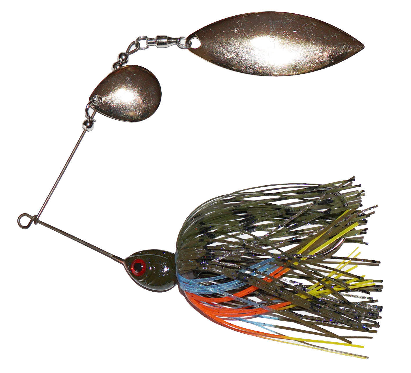 C.S. Lures 1/2 oz Spinnerbait Fishing Lure - Bass Fishing Bait for Freshwater & Saltwater - Perfect for Casting, Trolling, and Shore Fishing