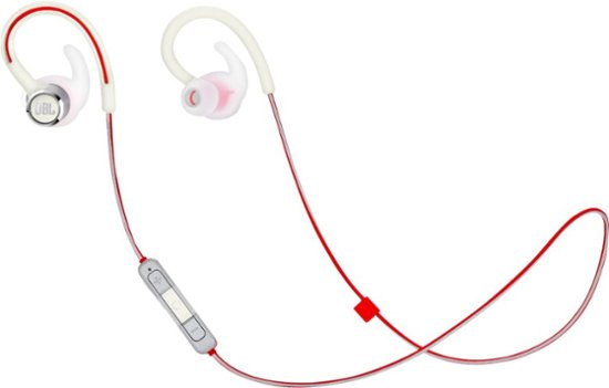 JBL Reflect Contour 2.0 Wireless Bluetooth Headphones - Over-Ear Sports Headset with Noise Isolation, Sweatproof Design, 30H Battery for Running, Gym & Workout (White)