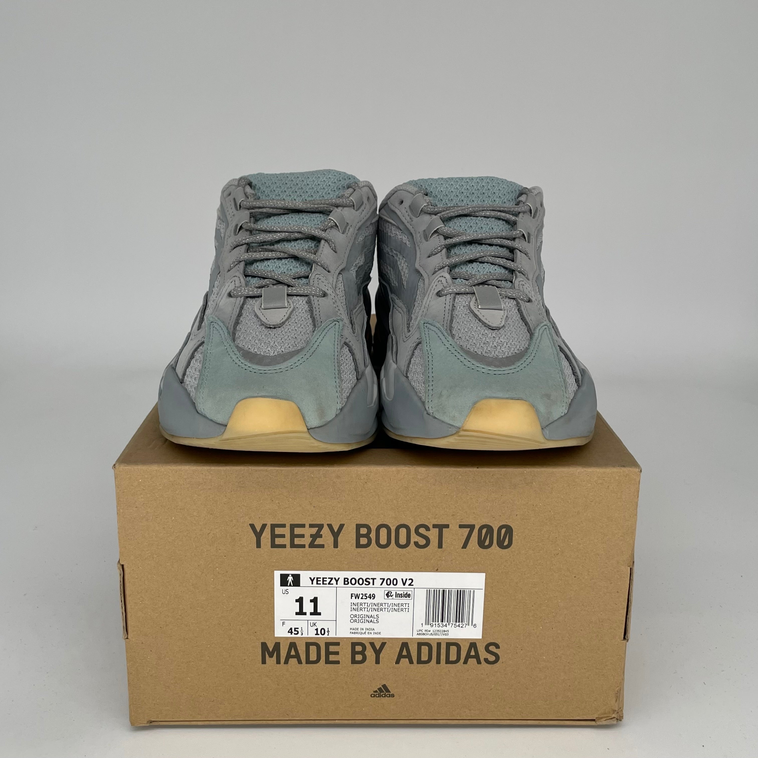 Adidas Yeezy 700 V2 Inertia Sneakers - Men's Size 11 (FW2549) | Comfortable Running Shoes for Casual Wear & Street Style