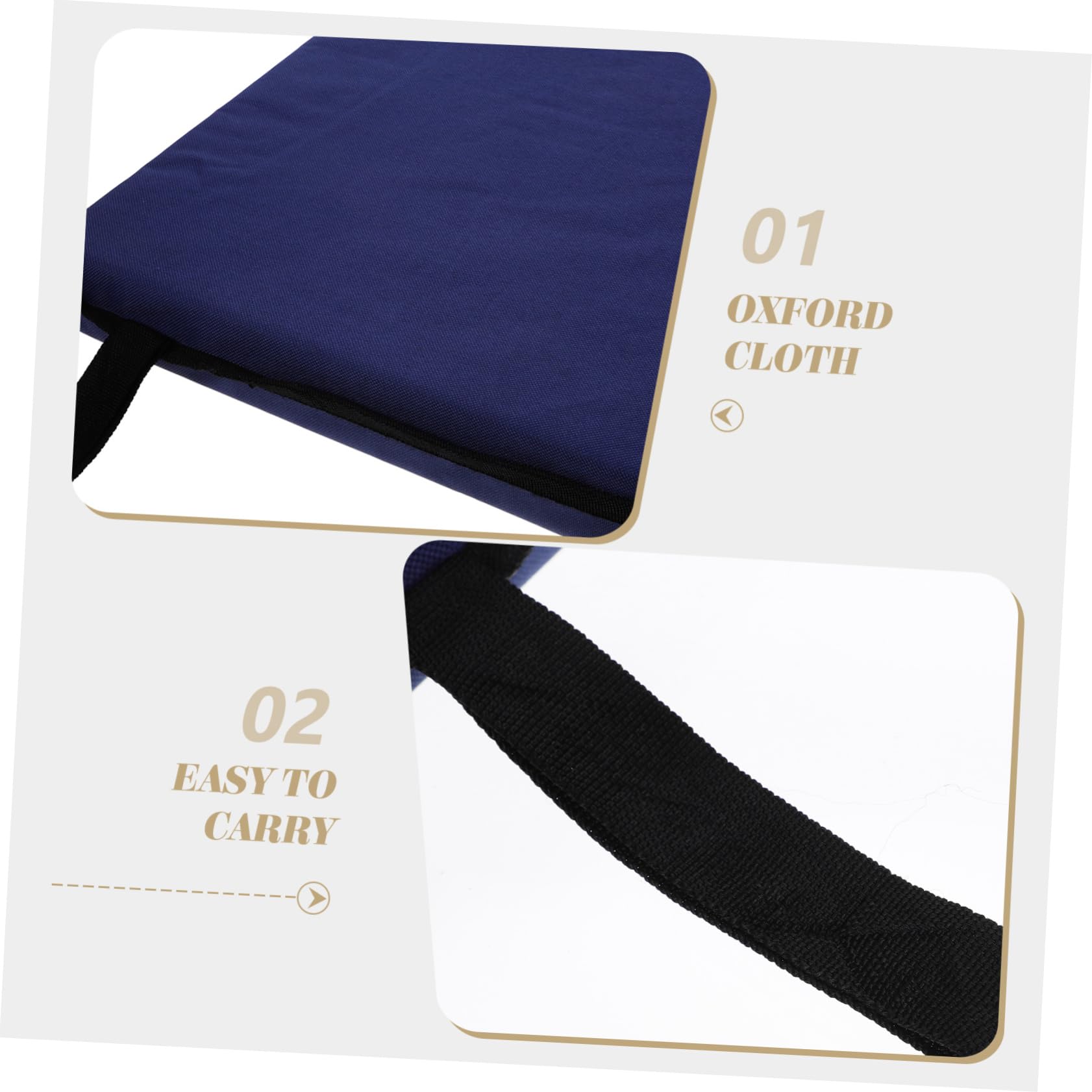 **Garneck Stadium Cushion with Back Support - Padded Bleacher Seat Pad for Outdoor Sports, Picnics & Travel - Comfortable Oxford Cloth Chair Mat for Bleachers, Parks & Indoor Use**