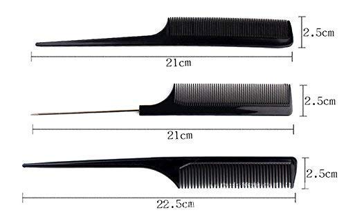 Professional Hair Cutting & Styling Comb Set - 10 Pack Multipurpose Hair Brushes for Salon & Home Use (Black) | Perfect for Barbers, Hairstylists & DIY Hair Care