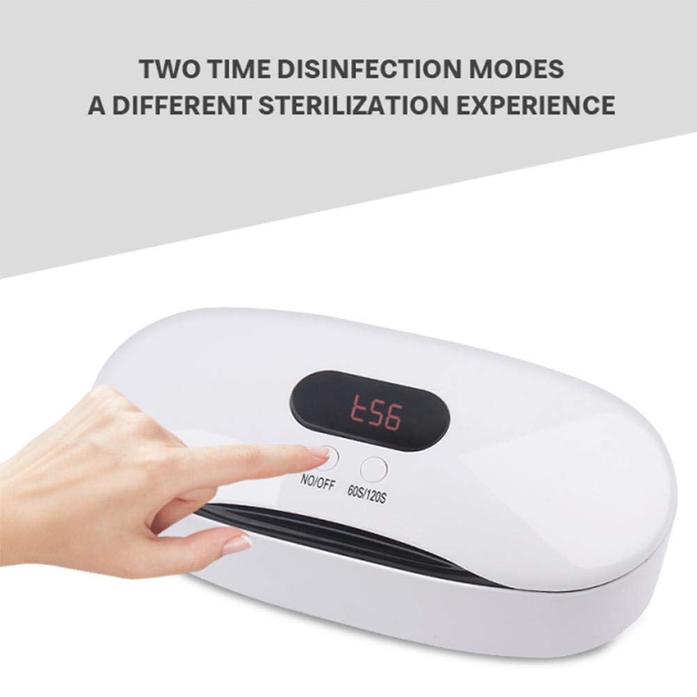 UV Sterilizer Box for Phone, Jewelry & Nail Tools - USB Powered LED Sanitizer Case with Ultraviolet Light | Perfect for Manicure, Pedicure & Beauty Salon Disinfection