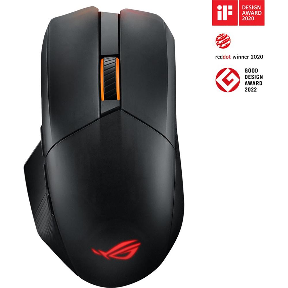 ASUS ROG Chakram X Wireless Gaming Mouse - 16,000 DPI, Bluetooth & 2.4GHz, Ergonomic Design for PC Gamers - Perfect for FPS, MOBA & Esports Tournaments