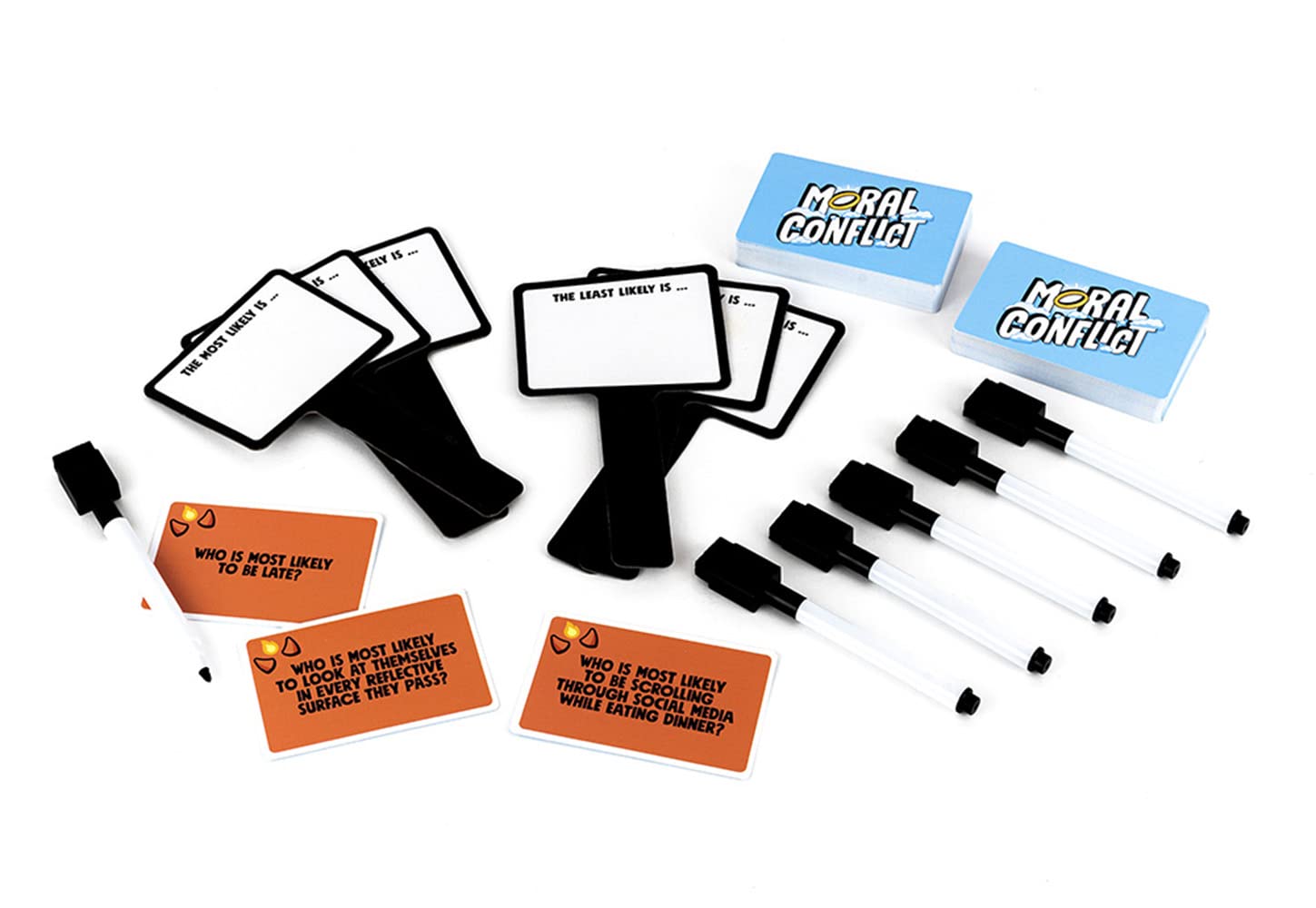 Professor PUZZLE Moral Conflict Games - Hilarious 'Most Likely To' Family Game of Shame - Perfect for Parties, Gatherings & Family Game Nights