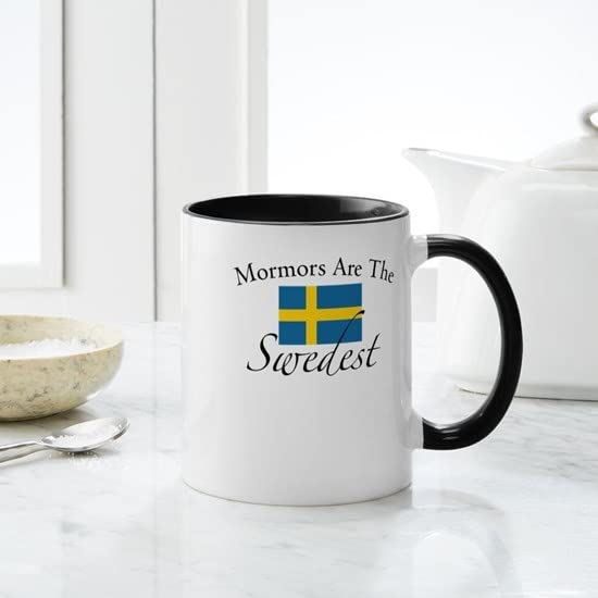 11 oz (325 ml) Ceramic Coffee Mug - Sweet Grandma Gift for Swedish Mormor - Perfect for Tea, Coffee & Hot Chocolate at Home or Office