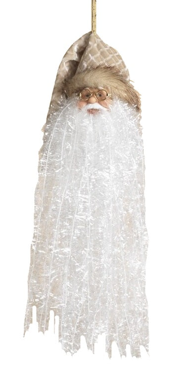 18-Piece Bearded Santa Claus Hanging Christmas Ornaments Set - Festive Holiday Decor for Tree, Mantel & Home Decorations