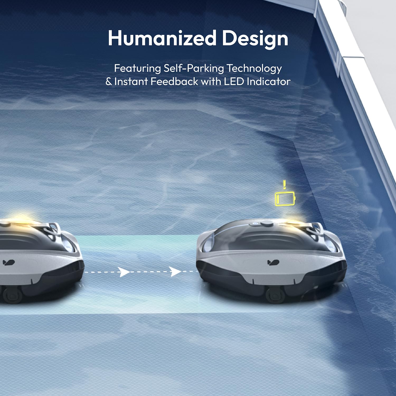 Bubot 300P Cordless Robotic Pool Cleaner for Above Ground Pools | Automatic Pool Vacuum with Bluehole Suction, Dual Motors & DirtLock 2.0 | Self-Parking, Quick Charge, 90 Min Runtime | Covers up to 850 Sq.Ft | Silver | Perfect for Inground & Above Ground Flat Pools, Spas & Small Swimming Pools