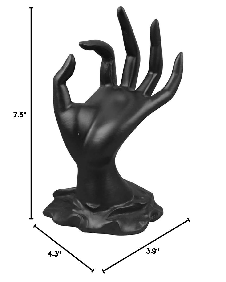 ChezMax Jewelry Display Hand Ring Holder - Elegant Resin Mannequin Shaped Bracelet & Necklace Stand for Home Organization | Perfect for Jewelry Store Displays, Bedroom Vanity Decor, and Gift Packaging Presentation