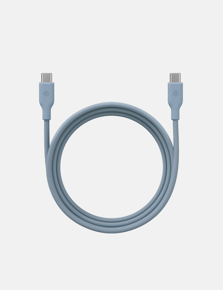 Braided Nylon USB-C to USB-C Cable 1.5M (5ft) Fast Charging & Data Sync - Perfect for Smartphones, Tablets & Laptops