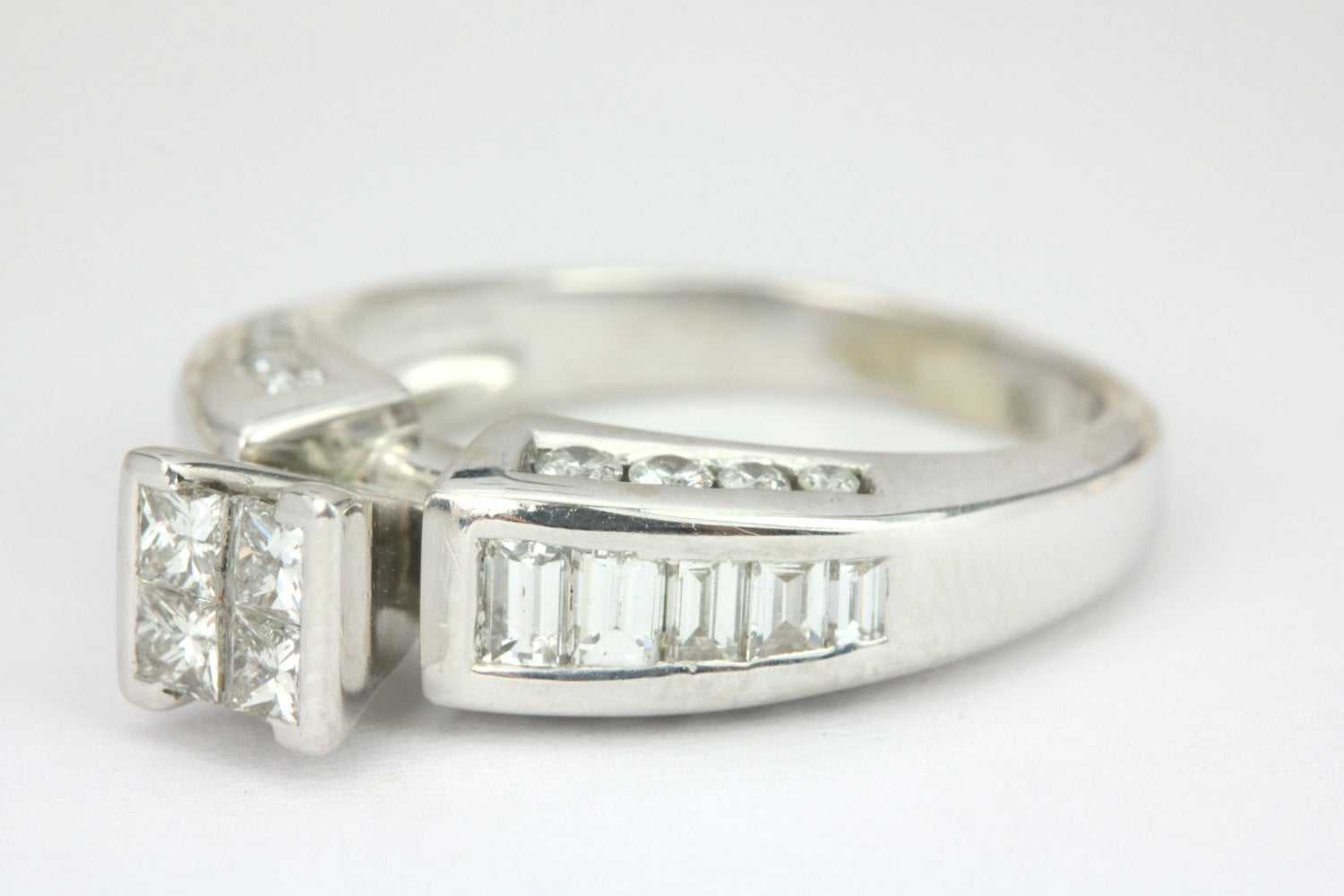1.55tcw Natural Princess Cut Diamond Engagement Ring in 14K Gold - Perfect for Proposals, Anniversaries & Bridal Jewelry