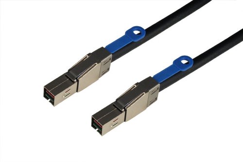 C5555-6M: High-Speed HD Mini SAS 4X to HD Mini SAS 4X Cable (6M/19.7ft) - SFF-8644 to SFF-8644 Connector for Data Storage, Servers & Workstations | Perfect for RAID Arrays, External Storage & Enterprise IT Solutions