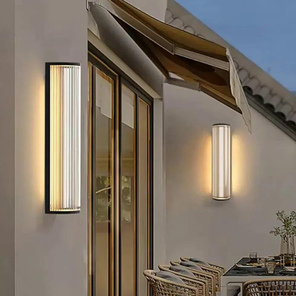 Black Outdoor Half Lantern Wall Light - Durable & Weatherproof Exterior Sconce for Porch, Patio, Garden, and Entryway Lighting