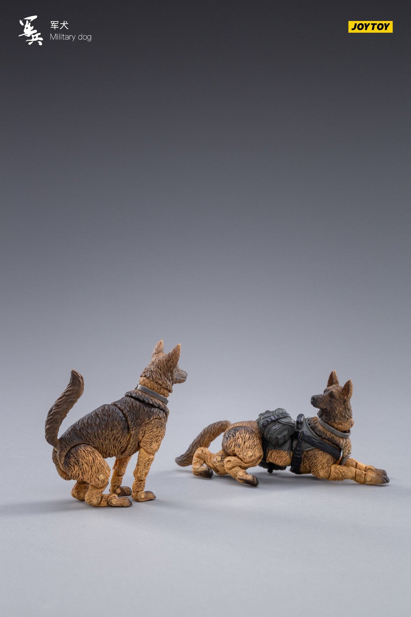 JOYTOY 1/18 Scale Military Dog Action Figure Set (2PCS) - Realistic Canine Collectible for Anime & Military Enthusiasts | Perfect for Display, Diorama Scenes & Toy Photography