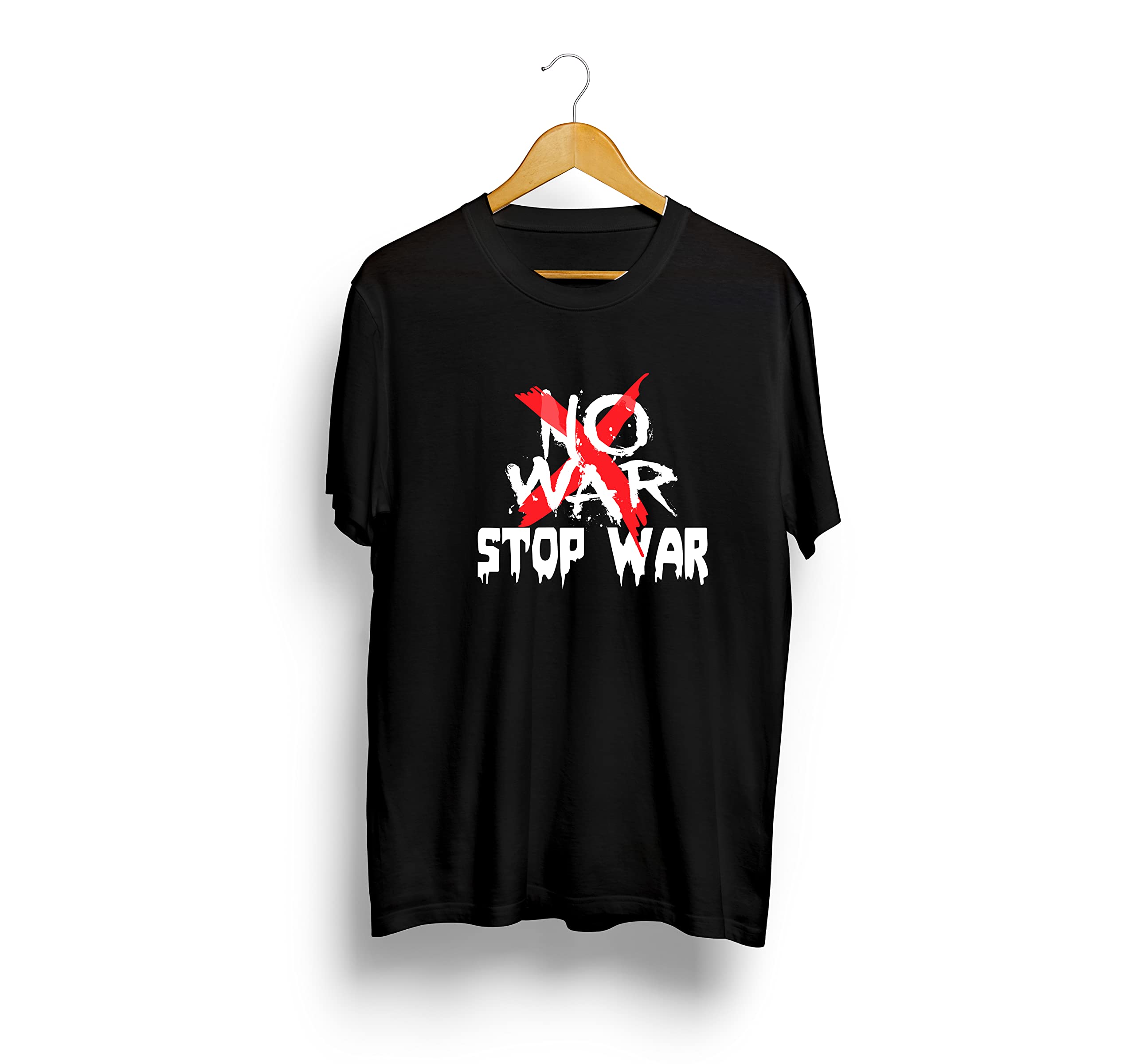 Radyan DTG Printed No War T-Shirts for Men & Women - Comfortable Unisex Tees for Casual Wear, Peace Activism, and Everyday Outfits