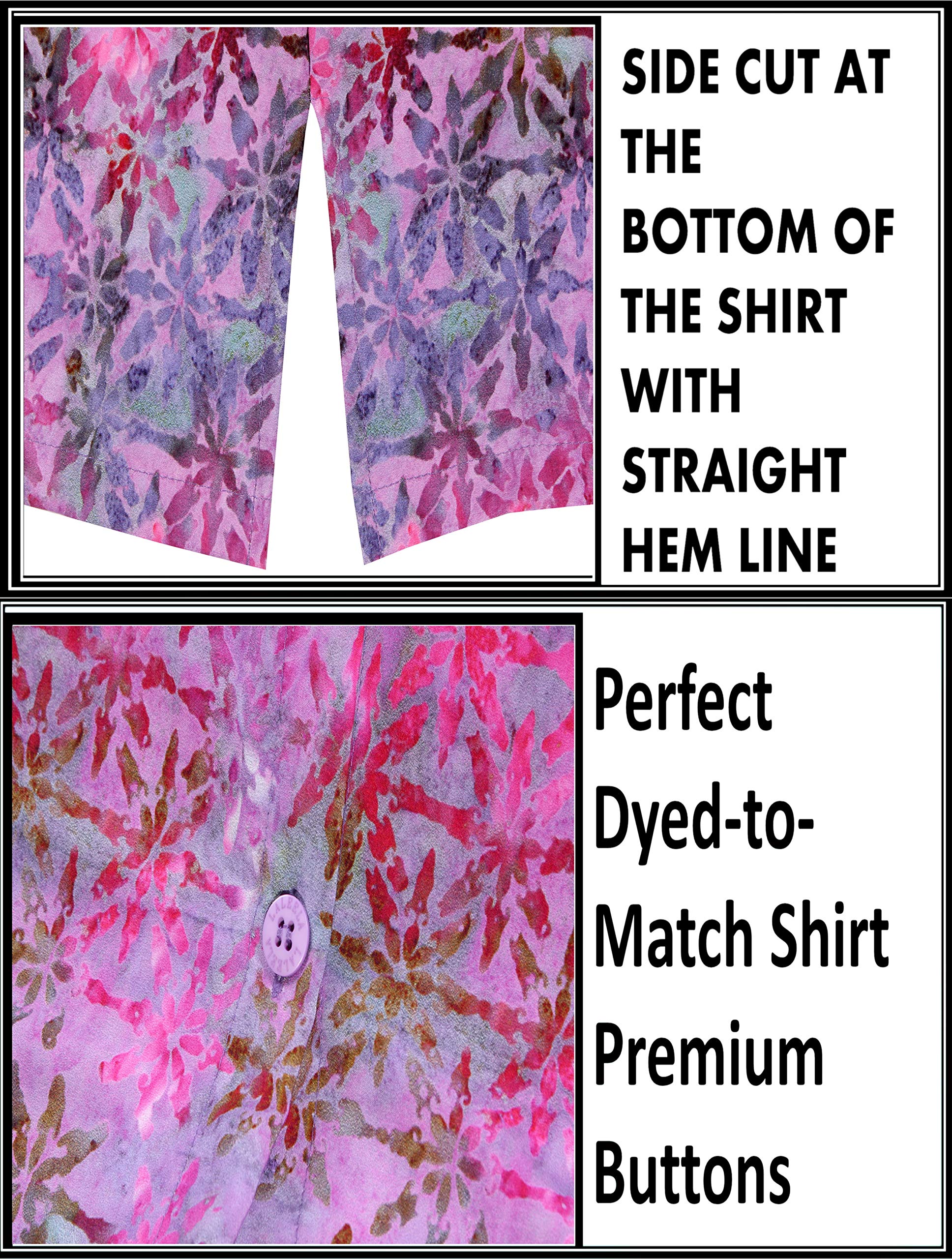Happy Bay Women's Hawaiian Beach Shirt - Floral Print Short Sleeve Blouse for Vacation, Summer Outfits & Tropical Getaways