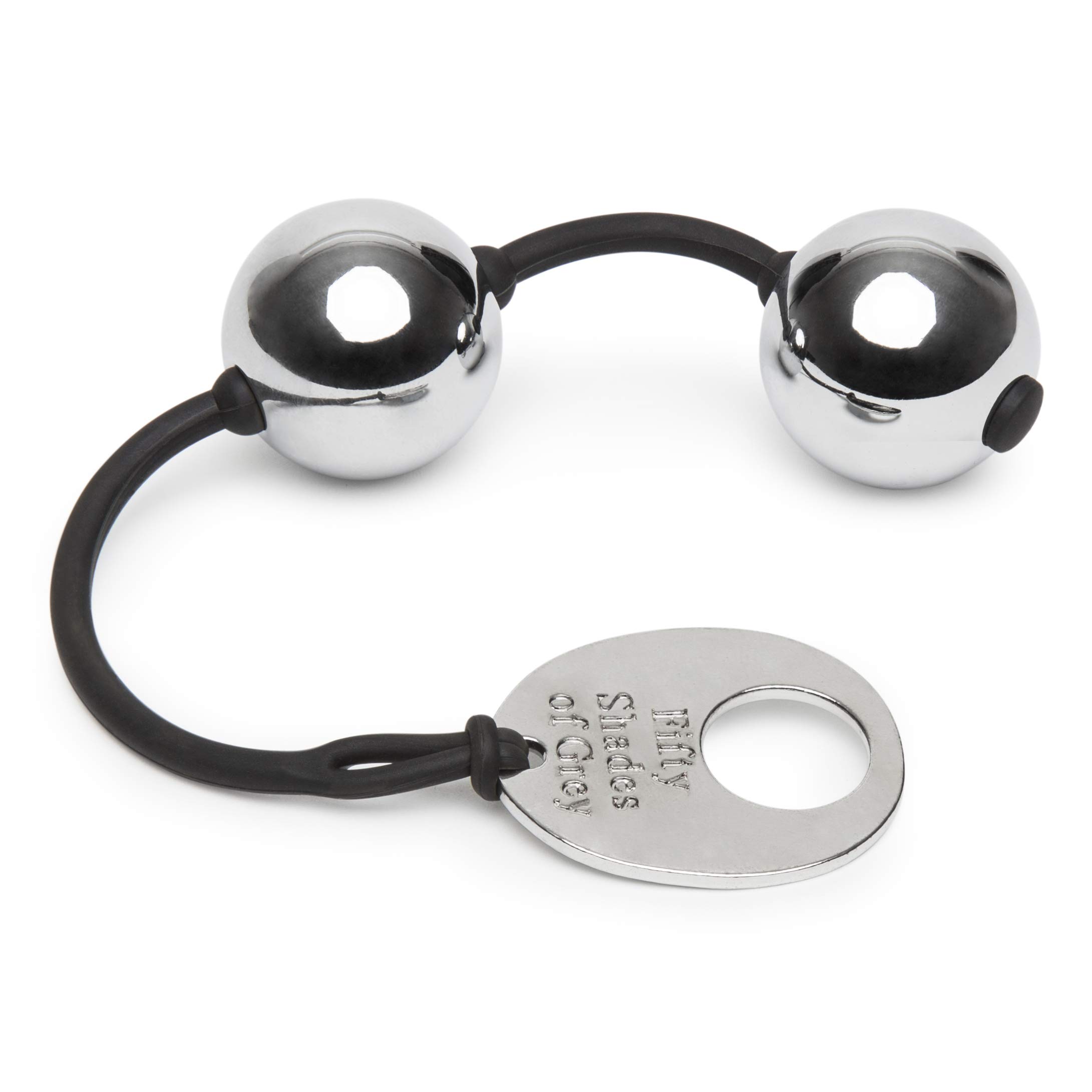Fifty Shades of Grey Inner Goddess Silver Kegel Balls - 221g Weighted Vaginal Exercise Weights for Women's Pelvic Floor Strength Training - Perfect for Postpartum Recovery & Sexual Wellness