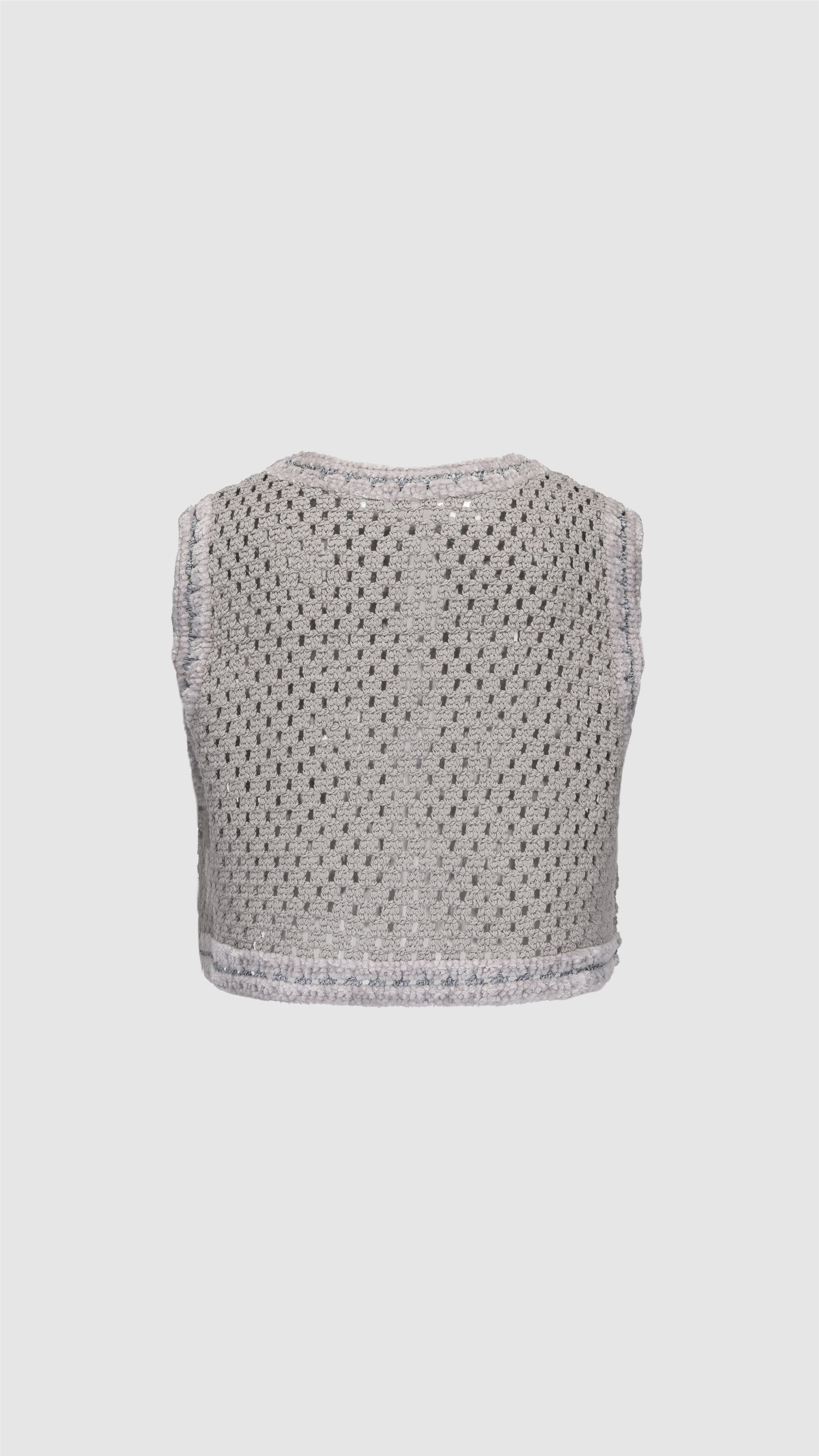 Selk'Nam Graphic Crochet Vest for Women - Boho Chic Handmade Knit Sweater Vest | Perfect for Fall Layering, Music Festivals & Boho Fashion Outfits