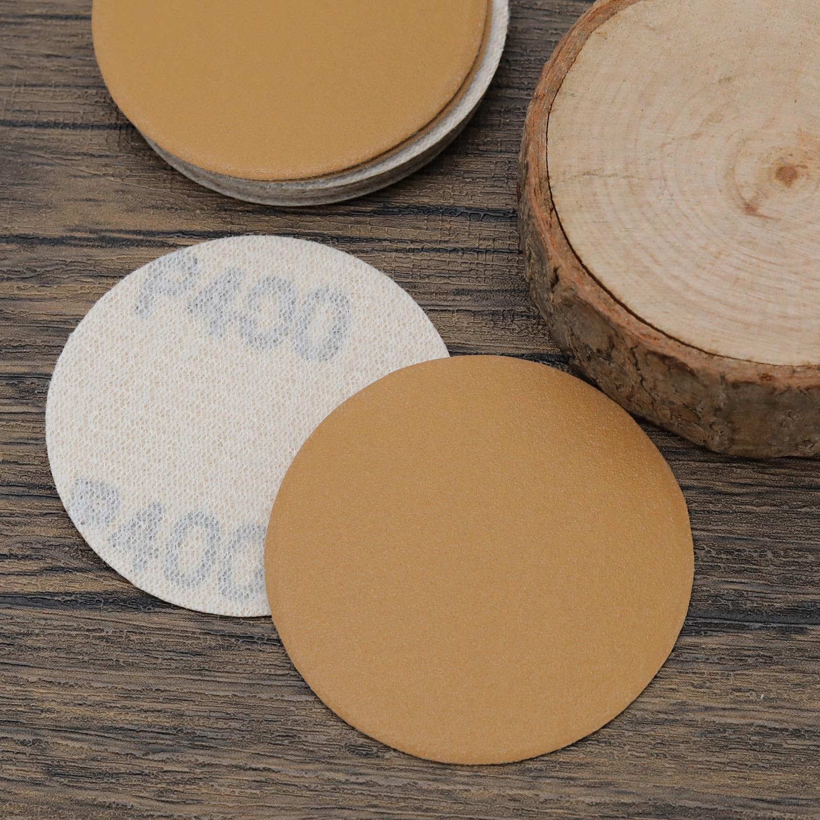 160PCS 2 Inch Sanding Discs - 100/150/220/240/280/320/400/800 Grit Hook & Loop Sandpaper for Grinder, Air Grinder, Electric Drill & Rotary Tools - Perfect for Woodworking, Metal Polishing & DIY Projects