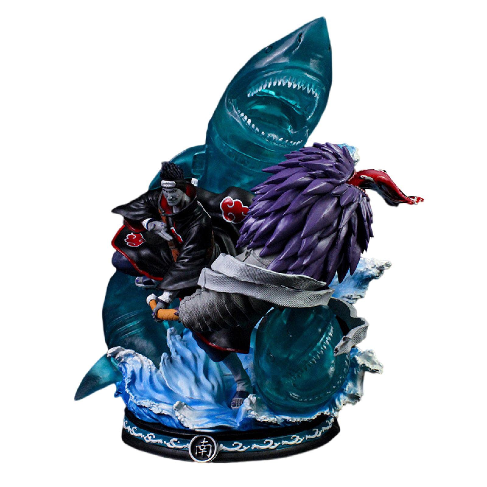 Anime Hoshigaki Kisame GK Action Figure PVC Statue Collectible Toy 36cm with LED Light - Perfect for Anime Fans, Home Decor, and Gift Giving