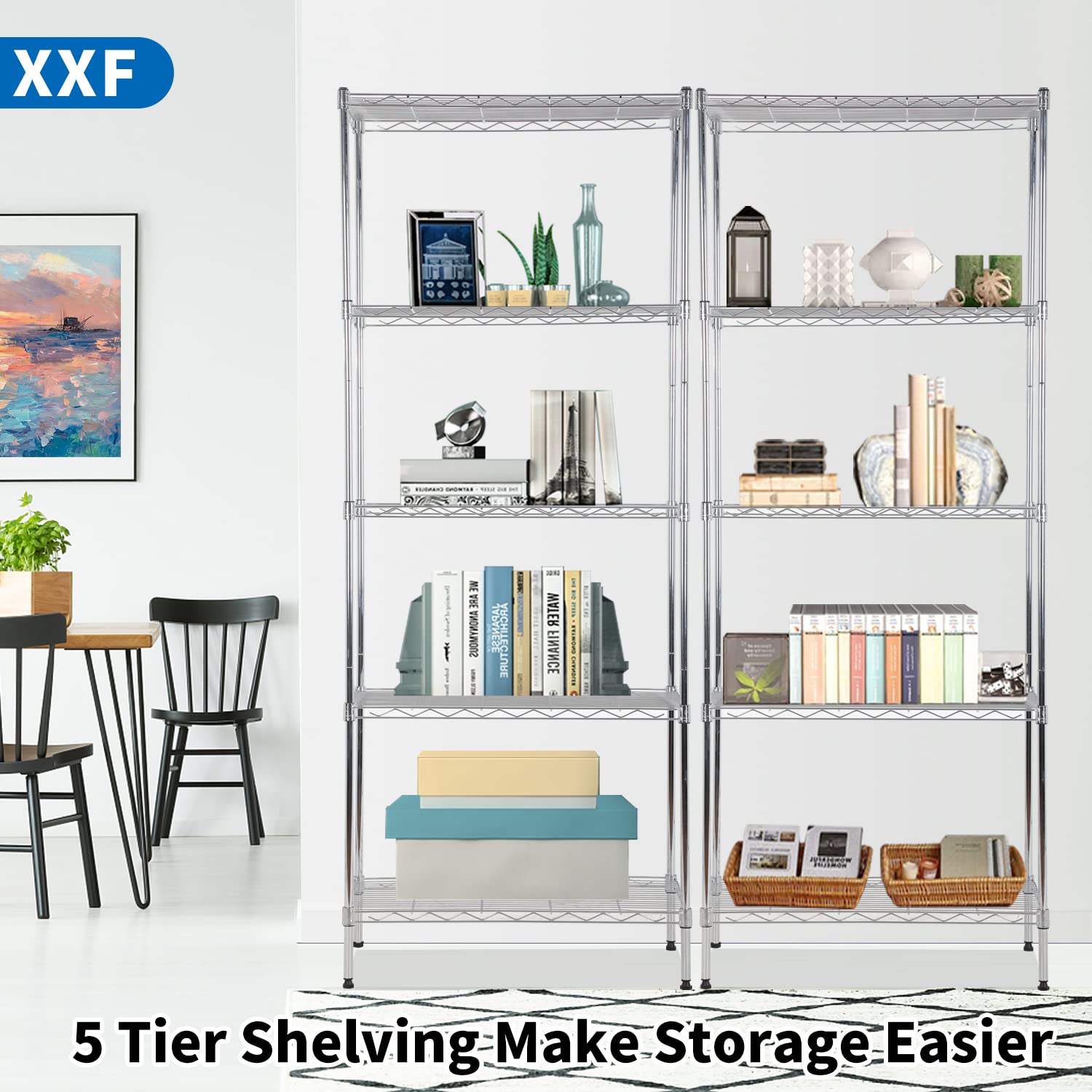 5-Tier Metal Storage Shelves 14