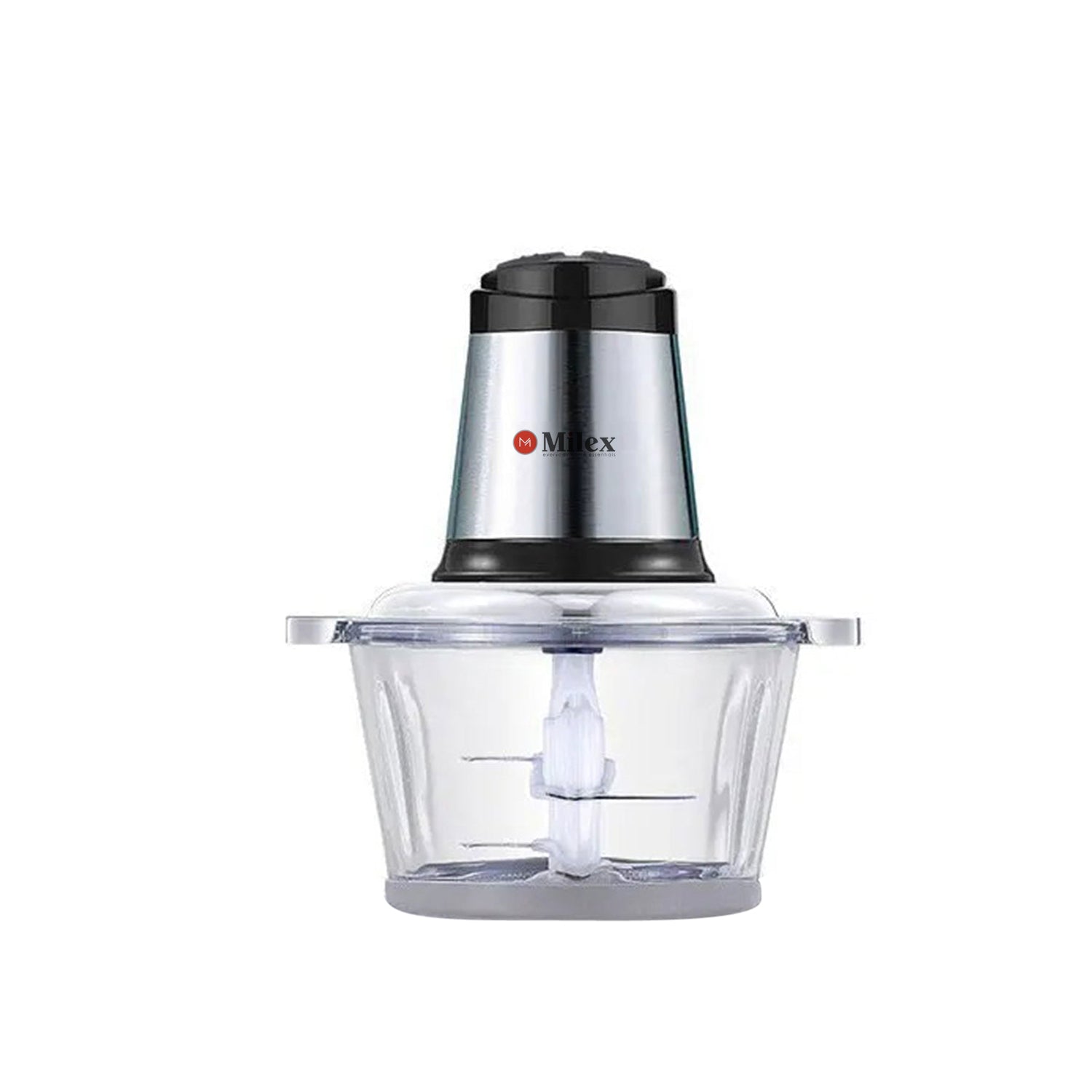 Milex Insta Chop Elite 300W Turbo Food Processor - 4 Layer Stainless Steel Blade with 39-Page Recipe Booklet - Perfect for Chopping, Slicing, and Meal Prep in Home Kitchens