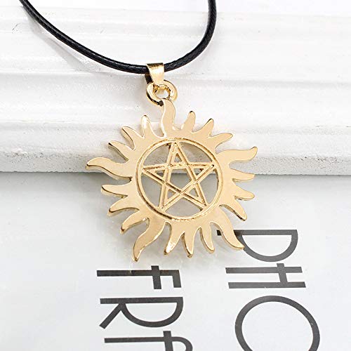 Wicca Pagan Necklace - Pentagram Pentacle Star Sun Pendant Charm Jewelry for Women & Men | Gothic Witchcraft, Spiritual Protection & Fashion Accessory